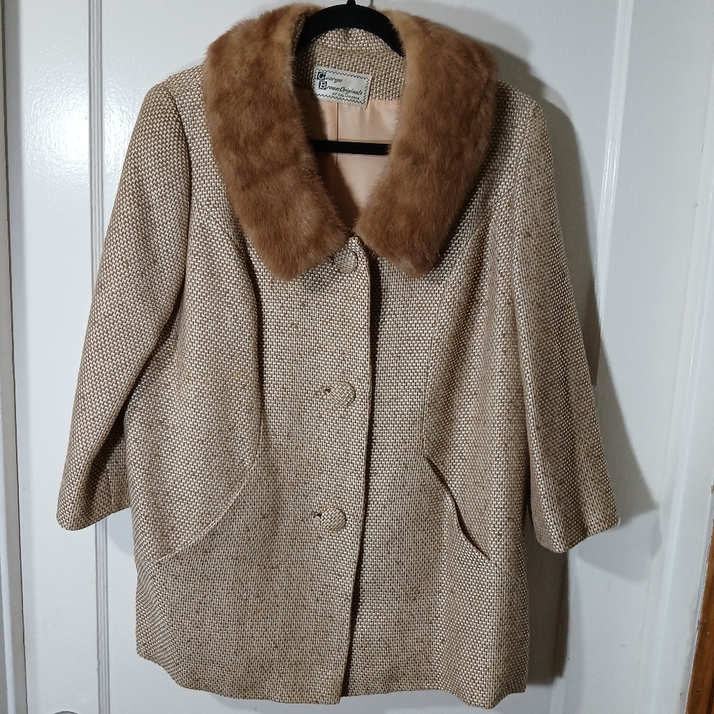 Vintage George Brown Originals of California two-piece skirt suit